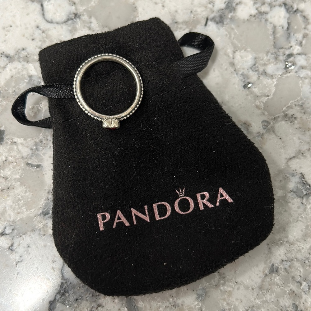 Pandora red heart ring